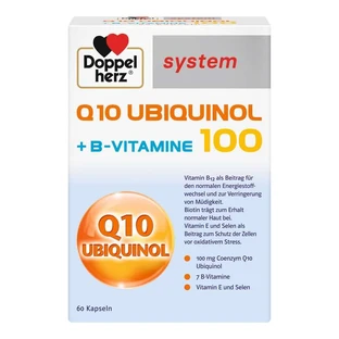 Doppelherz systeem Q10 UBIQUINOL 100 + B-VITAMINE 60 Capsules