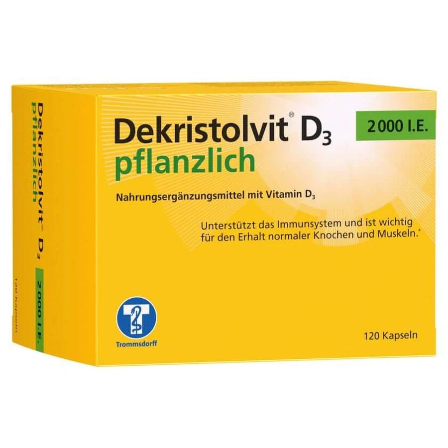 Dekristolvit D3 2000 I.E. pflanzlich Kap 120 St