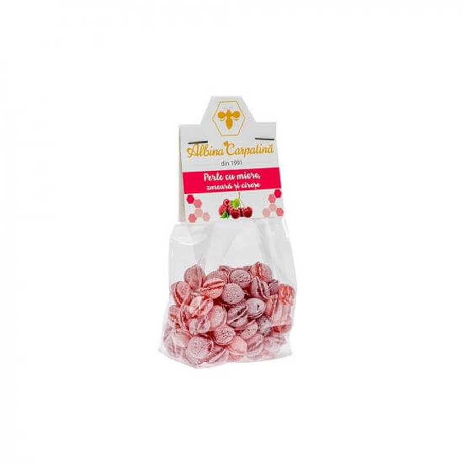 Buy Honey pearls with raspberries and cherries , 100 g, Albina Carpatina Honey pearls with raspberries and cherries , 100 g, Albina Carpatina