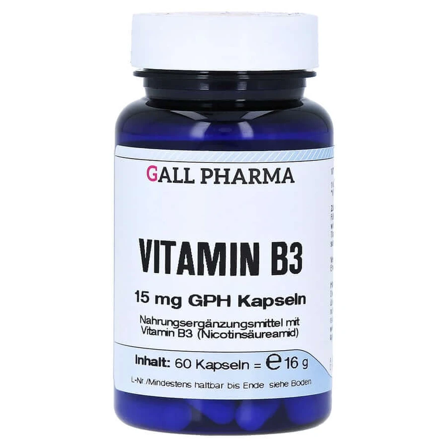 Vitamin B3 15 mg GPH Capsules 60 Capsules