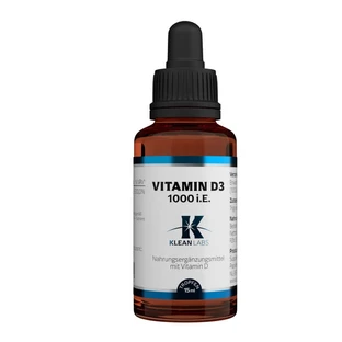 Klean Labs Vitamine D3 1000 i.e. per druppel 15 ml