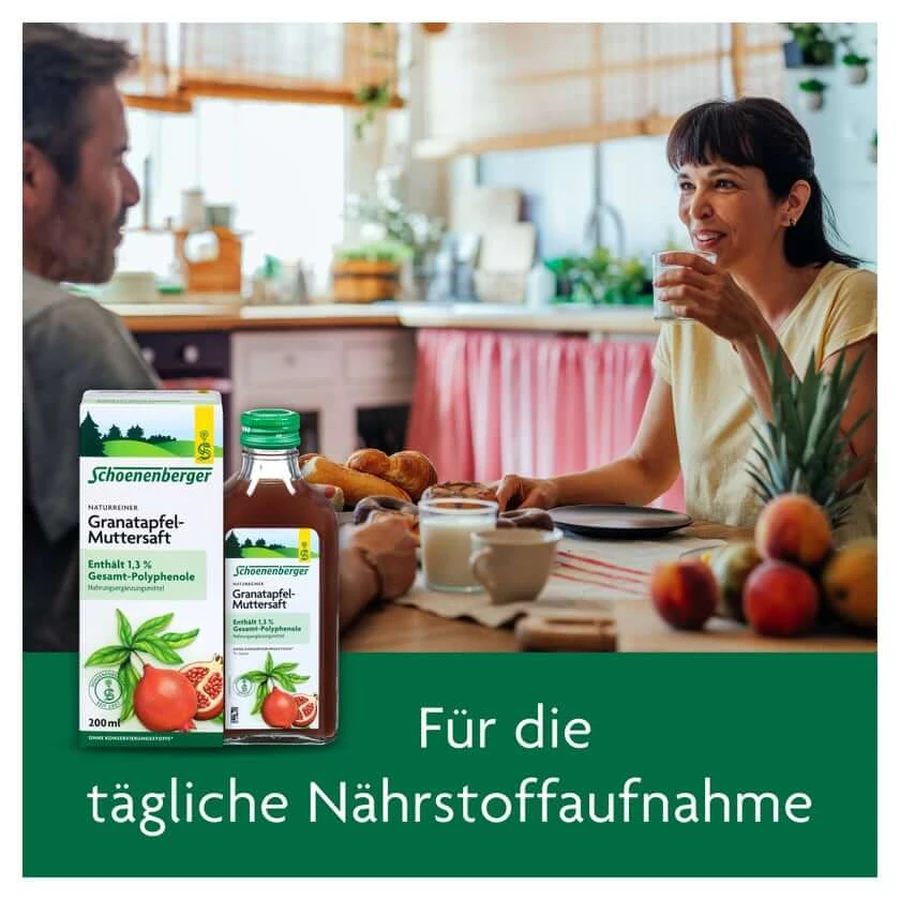 Schoenenberger puur natuurlijk granaatappelmoersap 3X200 ml