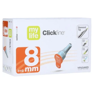 Mylife Clickfine pen needles 8 mm 100 pcs