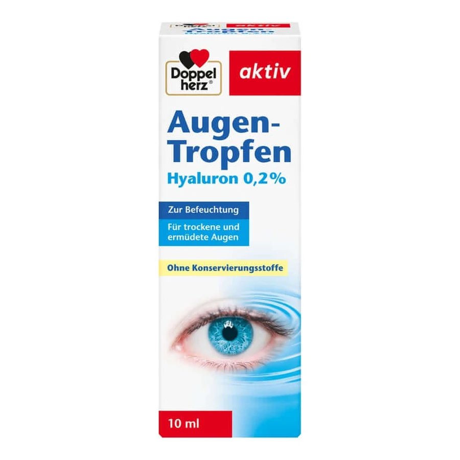 Double Heart Actieve Oogdruppels Hyaluron 0,2% 10 ml