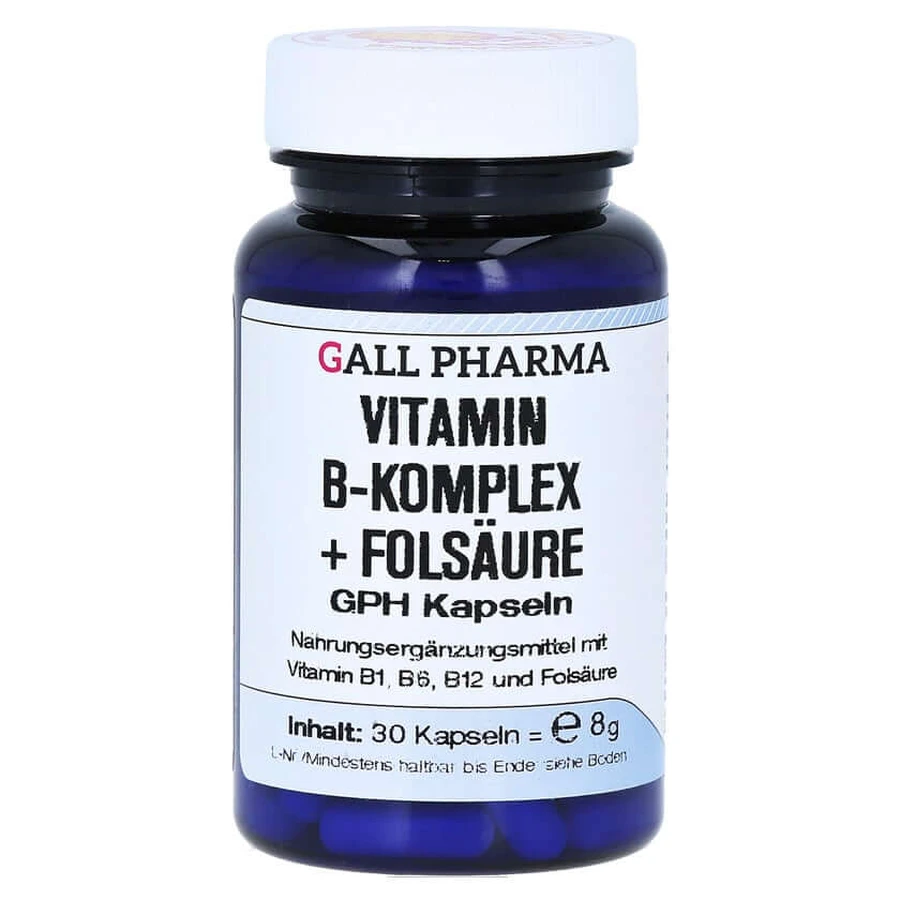 Vitamin B Komplex+folsäure Kapseln 30 St
