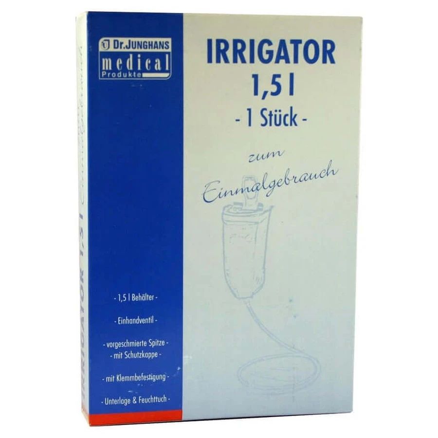 Irrigator compleet 1,5 l voor eenmalig gebruik 1 st