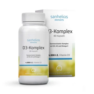 Sanhelios Vitamine D3 Zonnevitamine Complement. 80 St