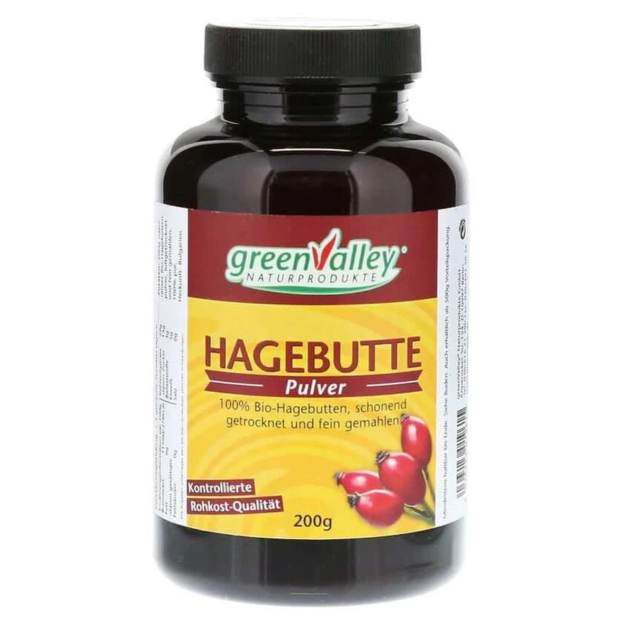Rozenbottelpoeder bio greenvalley 200 g
