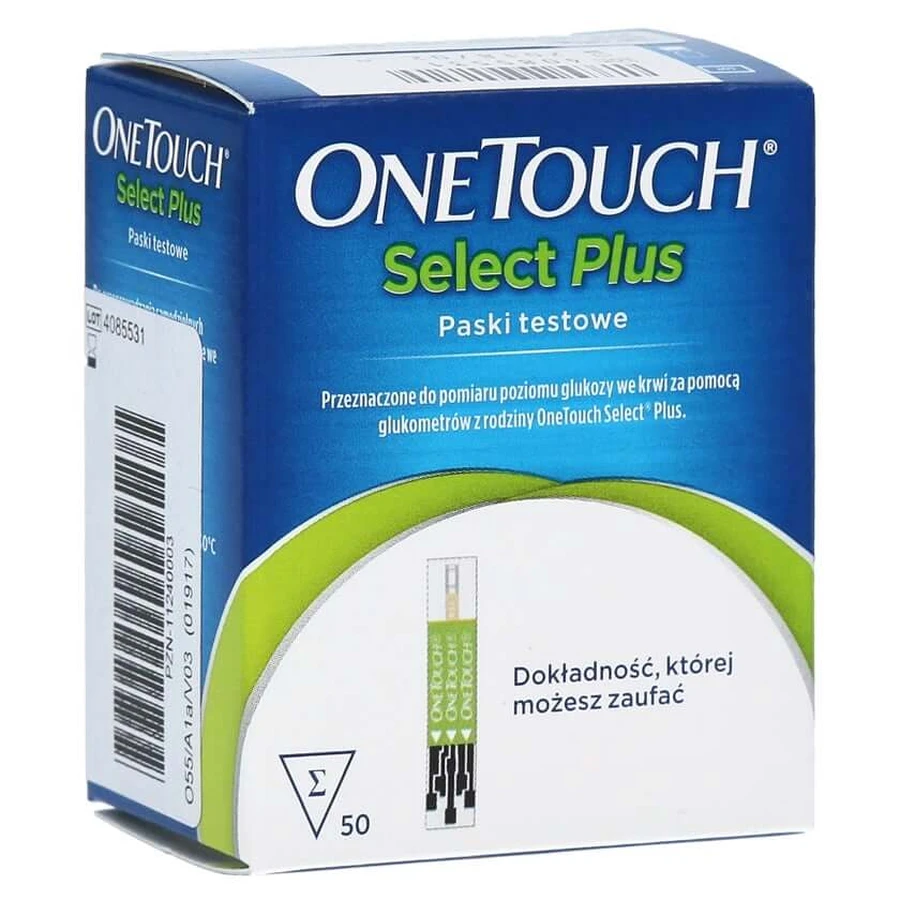 ONE Touch Select Plus Blood Glucose Teststr 50 pcs.
