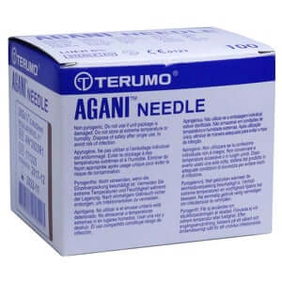 Agani canule 26 G 23 mm bruin 100 st