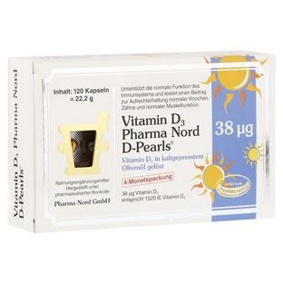 Vitamina D3 Pharma Nord D-Perlas 38 µg Ka 120 St