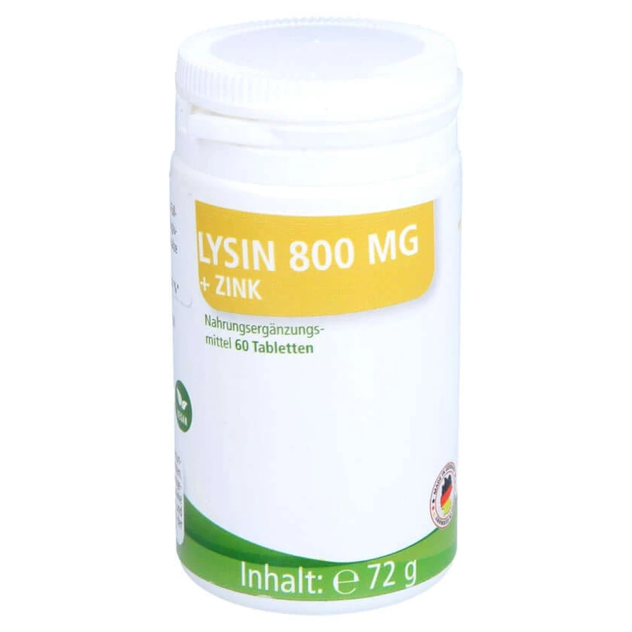 Lysine 800 Mg+zinc comprimés 60 St