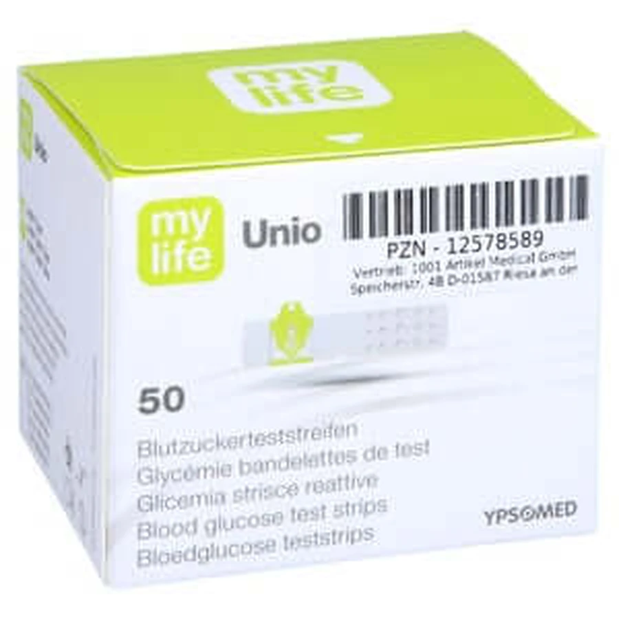 UNIO blood glucose test strips 50 pcs.
