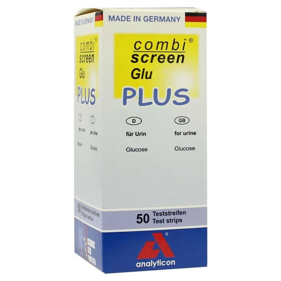 Combiscreen Glucose Plus Test Strips 50 pcs.
