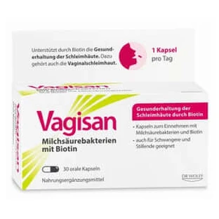 Vagisan Lactic Acid Bacteria With Biotin Capsules 30 Capsules
