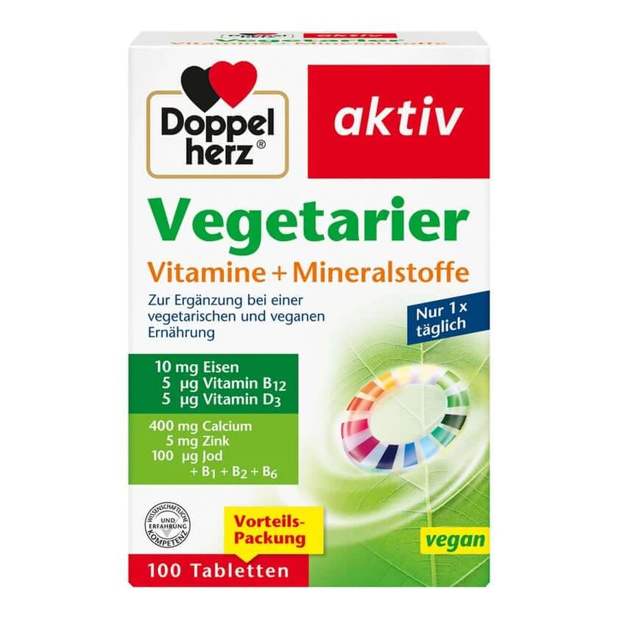 Double Heart Vegetarian Vitamins + Minerals 100 St