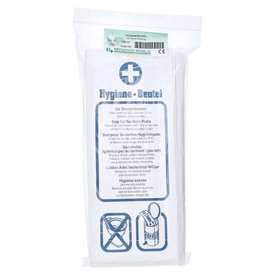 Sanitary bag paper 100 pcs