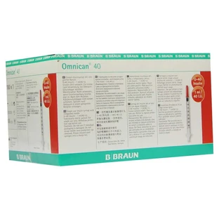 Omnican Insulinspr.1 ml U40 w.Kan.0,30x8 100X1 pc