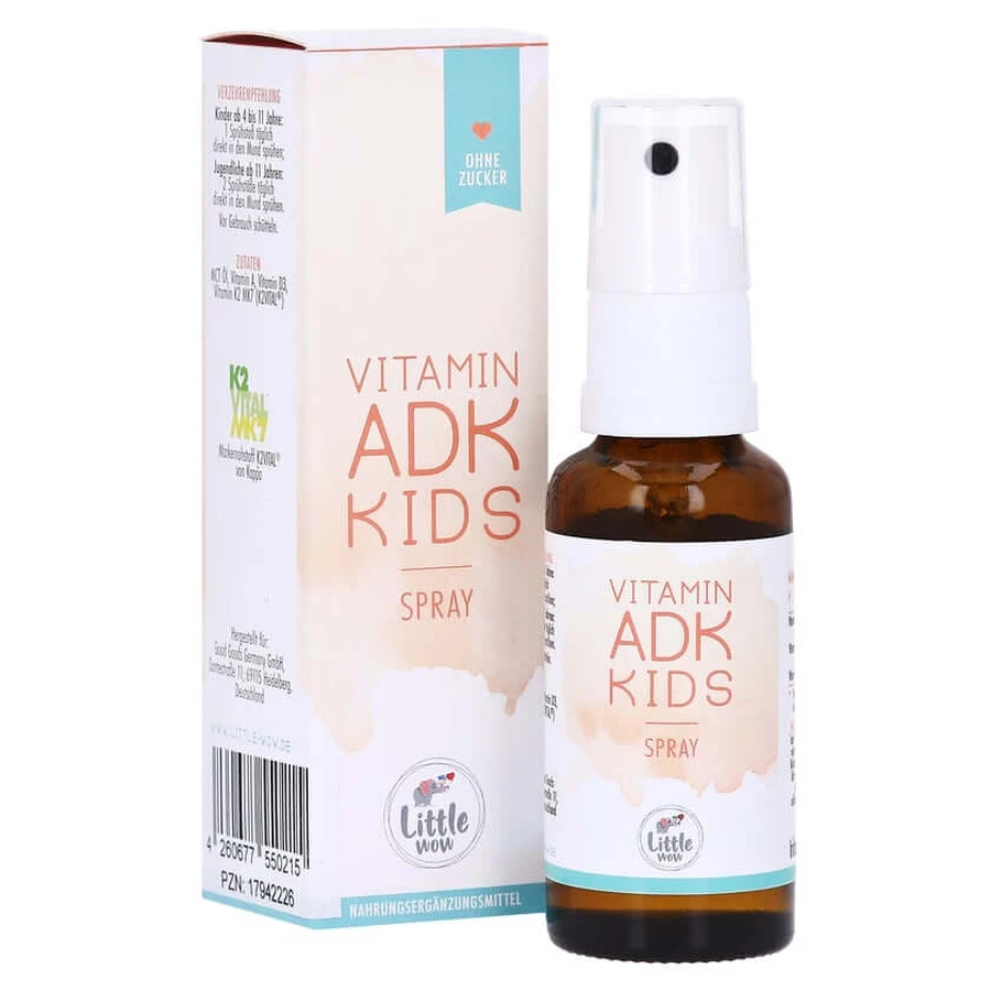 Little Wow Vitamin ADK Kids D3 K2 A Child 25 ml