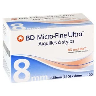 BD Micro-fine Ultra pen needles 0.25x8 mm 100 pcs.