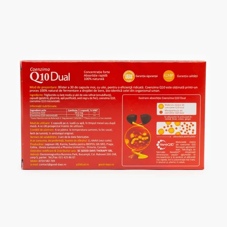 Coenzym Q10 Dual 60 mg, 30 Kapseln, Good Days Therapy