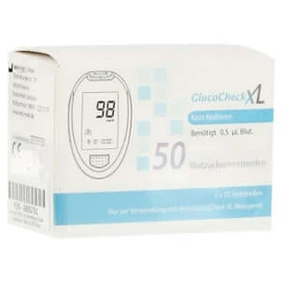 Glucocheck XL tiras reactivas de glucosa en sangre 50 uds.