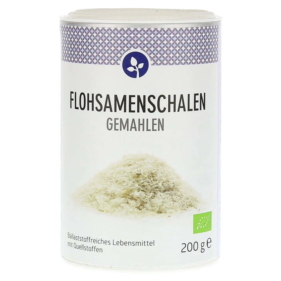 Cáscaras de psyllium molidas polvo ecológico 200 g