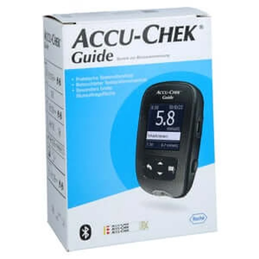 Accu-chek Guide bloedglucosemeter set Mmol/l 1 st