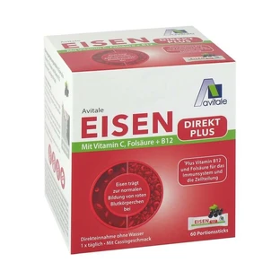 Eisen Direkt plus Vitamin C+Folsäure+B12 60 St