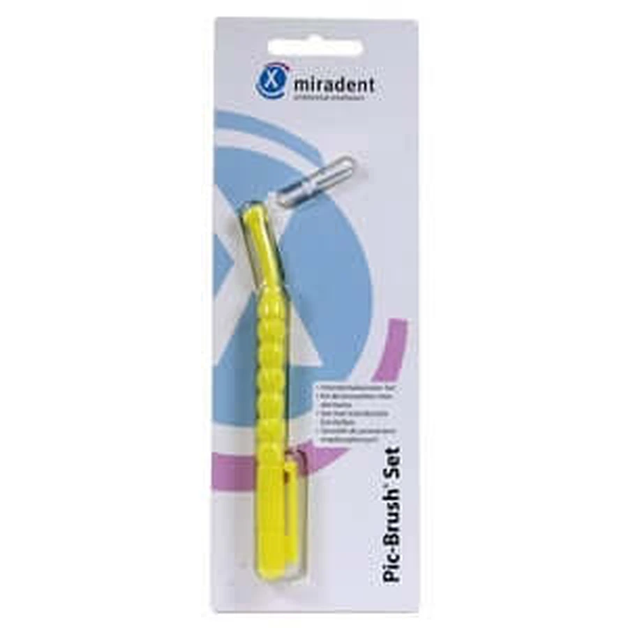Cepillo interdental Miradent Pic-Brush set de 1 amarillo 1 ud.