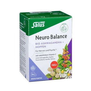 Neuro Balance Organic Ashwagandha+Hops Tea Salus 15 St
