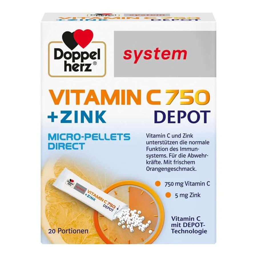 Doppelherz system Vitamin C 750 Depot direct 20 St