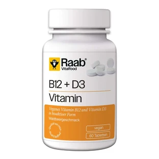Raab Vitalfood Vitamina B12+d3 Pastillas 60 St