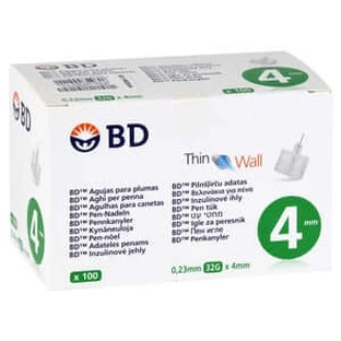 BD THIN Wall Pen needles 0.23 32 Gx4 mm 100 pcs.