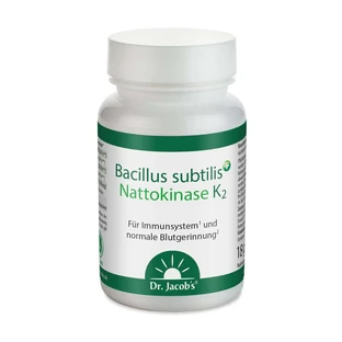 Bacillus subtilis plus nattokinase enzyme+vitamin K2 vegan 60 pcs.