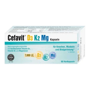 Cefavit D3 K2 Mg 7.000 U.I. cápsulas duras 60 uds.