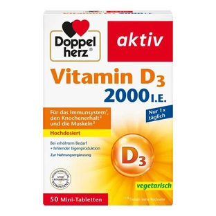 Double Heart Vitamin D3 2000 I.U. Tablet 50 St