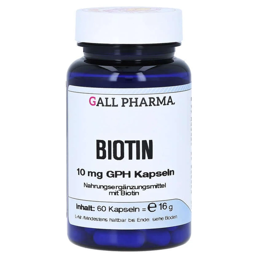 Biotina 10 mg GPH Cápsulas 60 Cápsulas