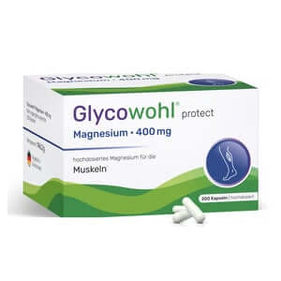 Glycowohl Magnesio 400 Mg Alta Dosis Vegan Caps. 200 unid.