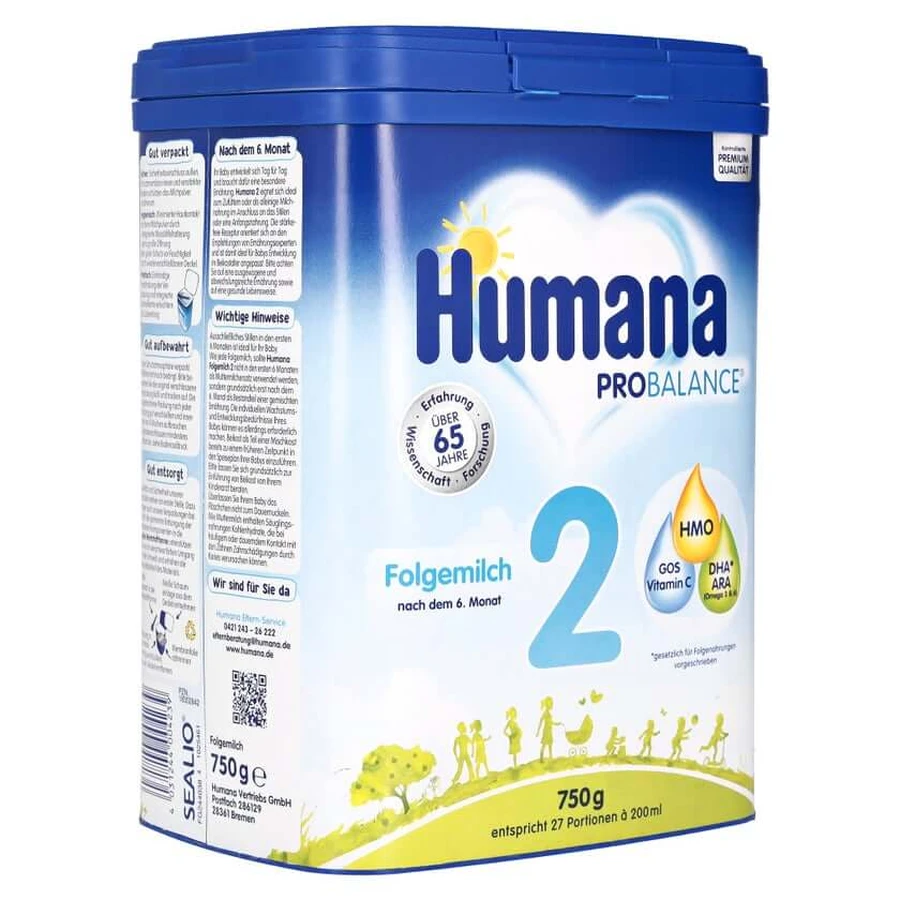 Humana Probalance opvolgmelk 2 w.HMO Pul 750 g