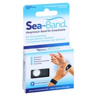 Sea-band Banda de acupresión F. Adultos Negro 2 uds.