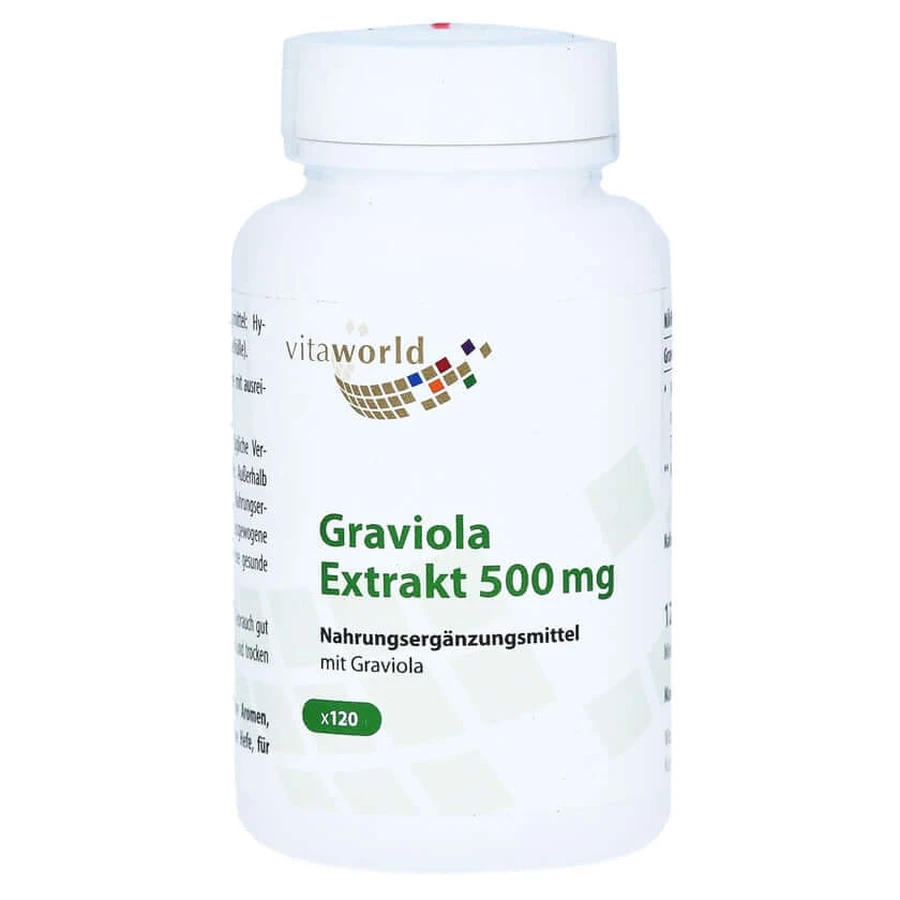 Graviola extract 500 mg capsules 120 Capsules