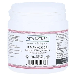 D-mannose Kapseln 500 mg 60 St