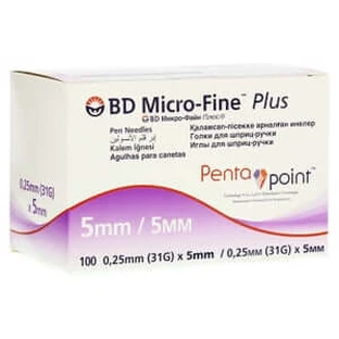 BD Micro-fine+ 5 pen needles 0.25x5 mm 110 pcs.