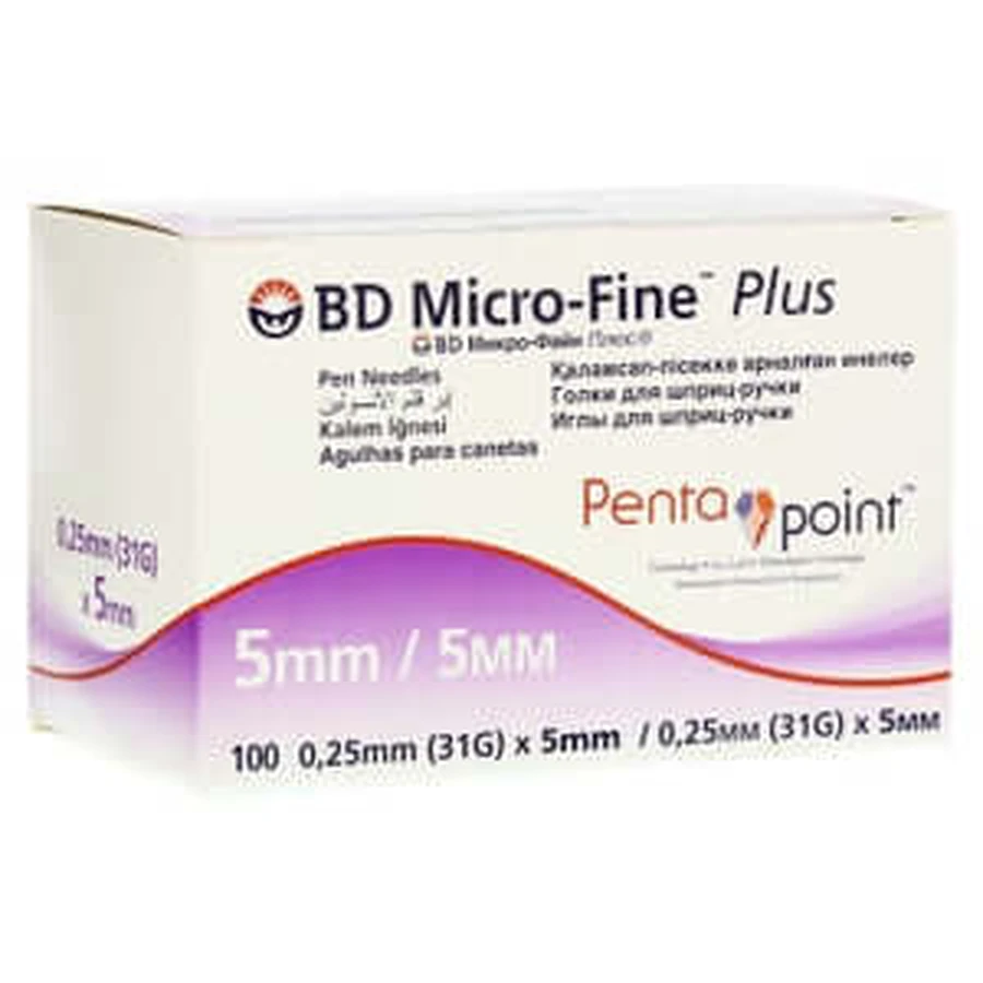BD Micro-fine+ 5 pen needles 0.25x5 mm 110 pcs.