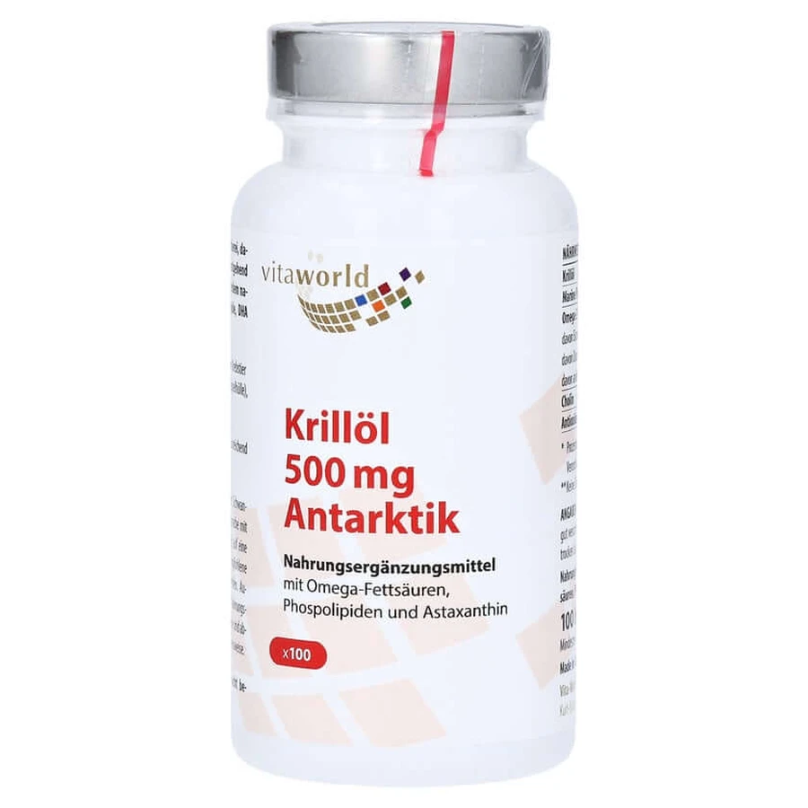 Huile de krill 500 mg Antarctique gélules 100 pcs