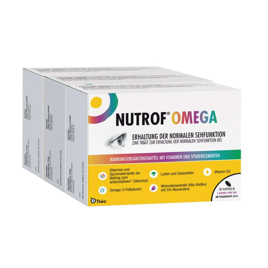 Nutrof Omega Kapseln 3X30 St