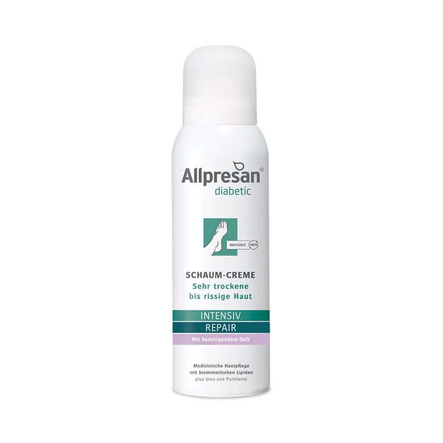 Allpresan diabetic INTENSIVE + REPAIR schuimcrème met urea 125 ml