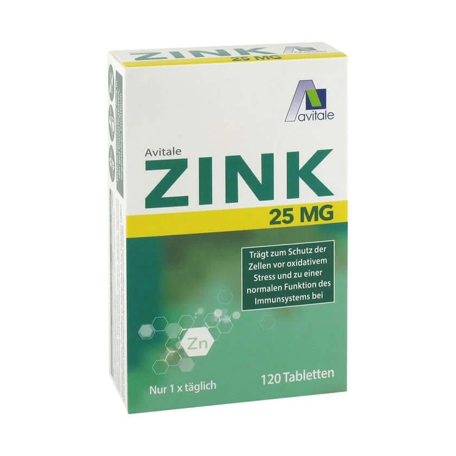 ZINC 25 mg Comprimés 120 St