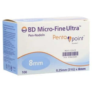 BD Micro-fine Ultra pen needles 0.25x8 mm 100 pcs.